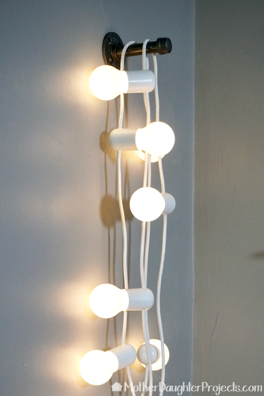 Here is a quick LED lighting idea for any home using metal pipe!