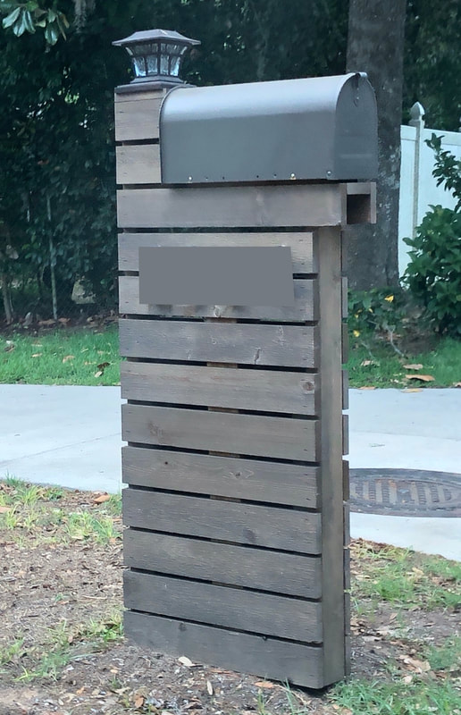 wood mailbox post ideas