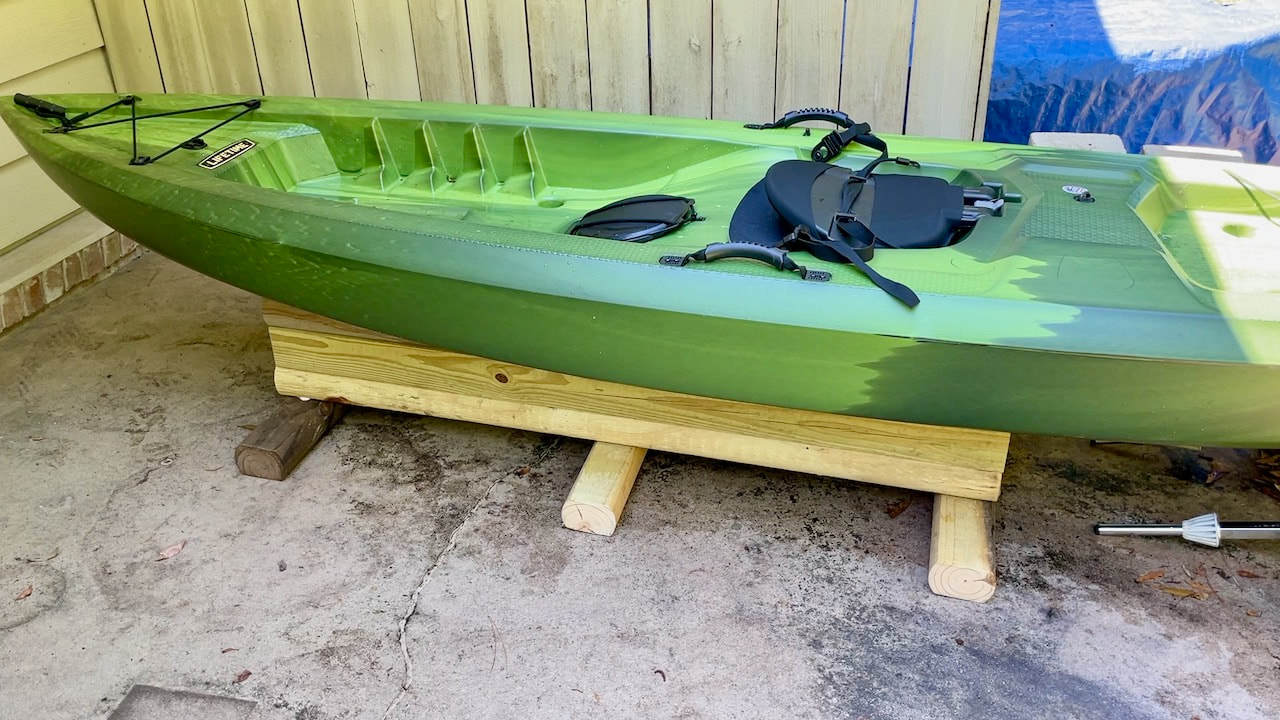 How to Store a Hardshell Kayak - Mother Daughter Projects