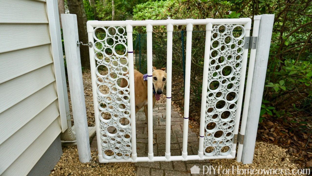 PVC garden gate with Formufit PVC pipe. 