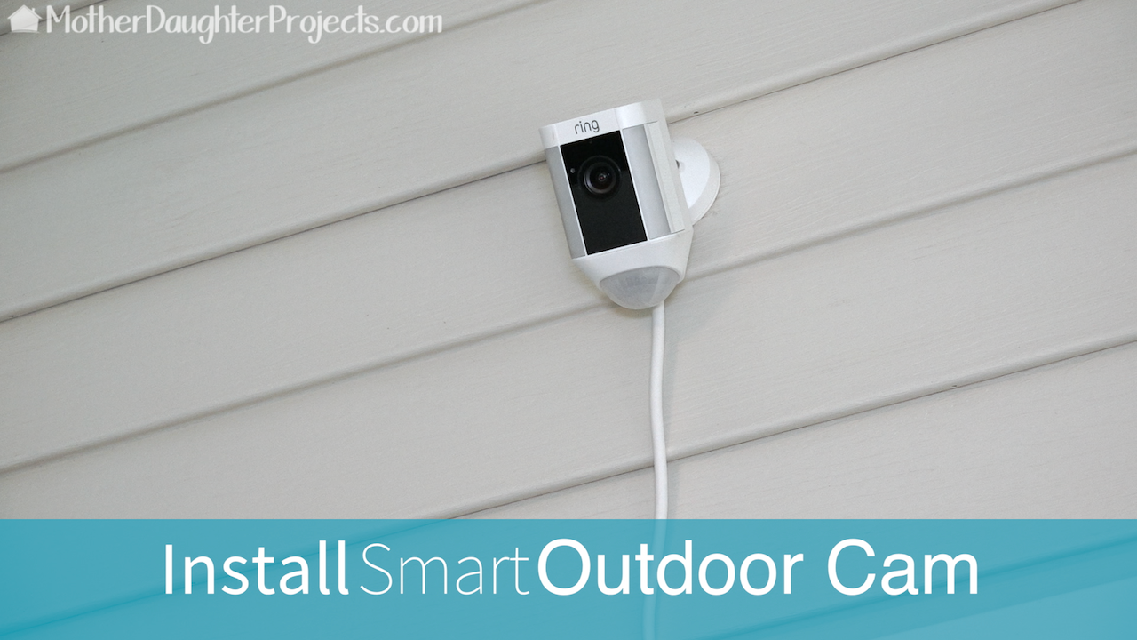 How to install the Ring outdoor security camera.