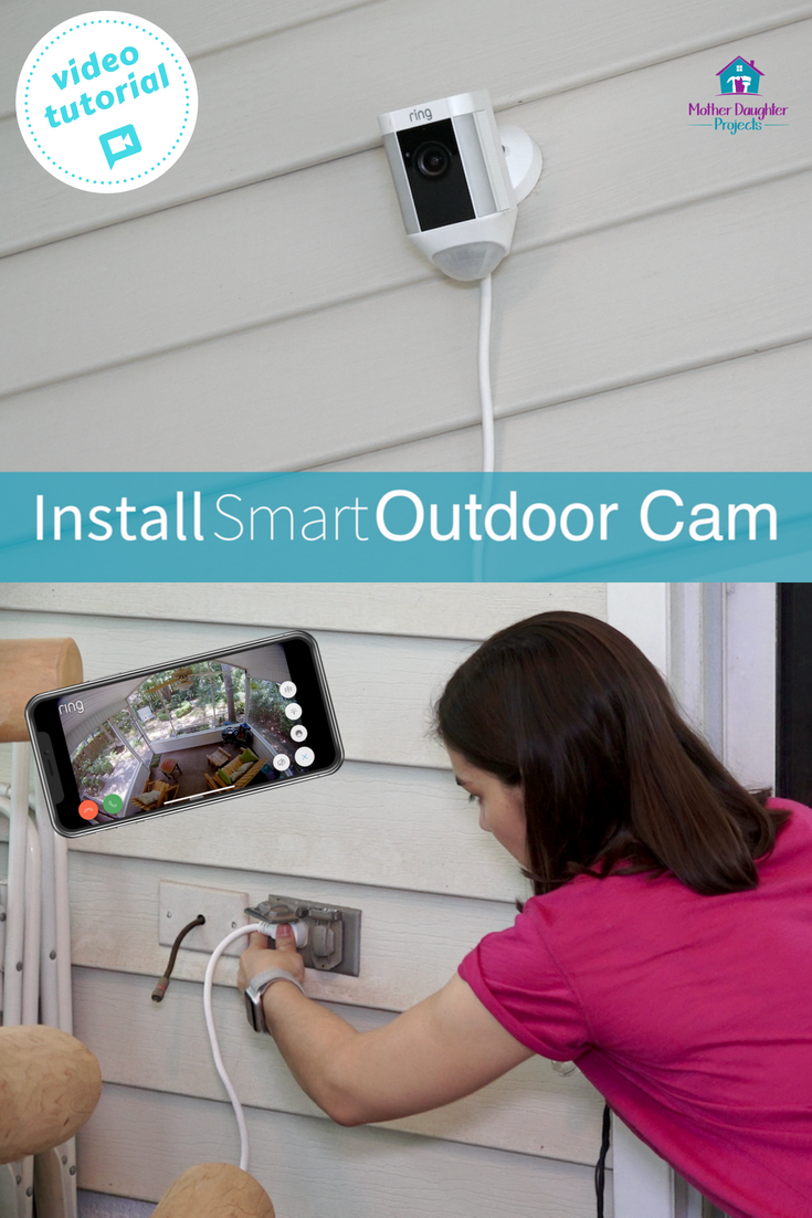 Video tutorial! Learn about the Ring exterior camera and how the app works. Watch what is happening in your backyard with this security cam! #smarthome #homedepot #ring #camera #patio