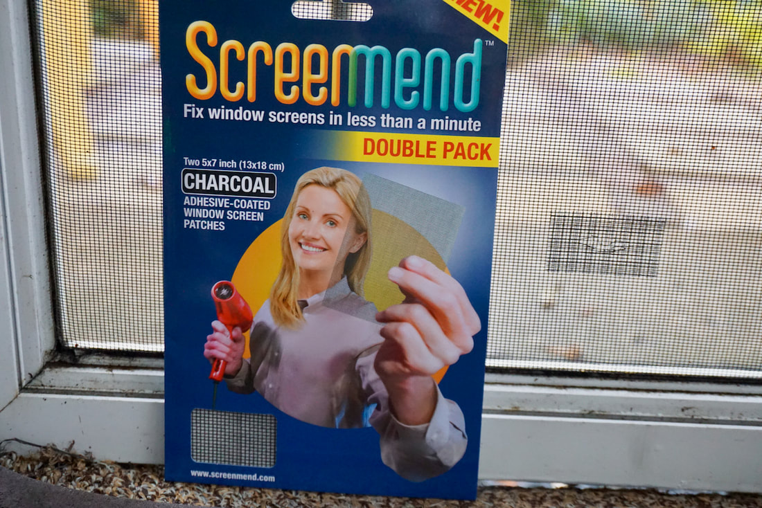 How to repair holes in screens. It's easy with ScreenMend for small holes.