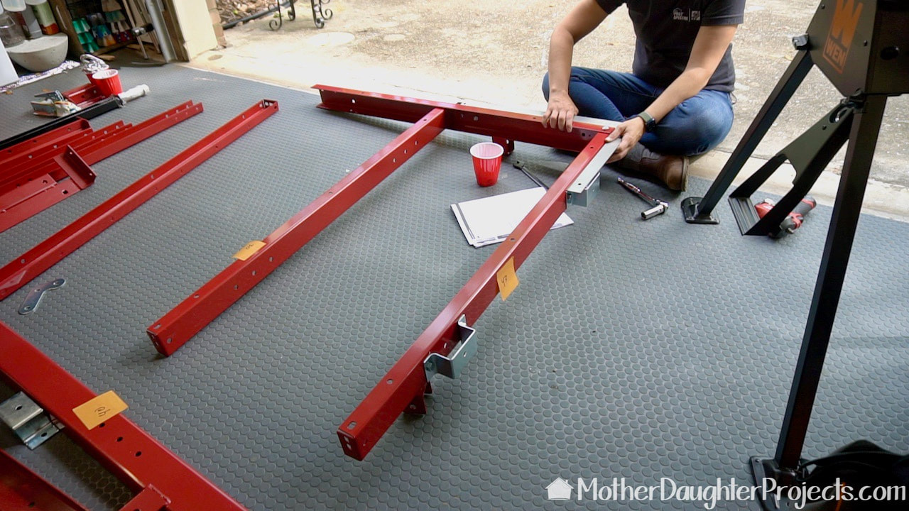 How to fold and Stand the Harbor Freight Utility Trailer for storage -  Mother Daughter Projects