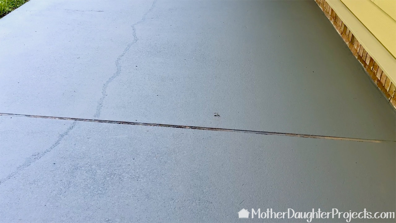 How to Remove Expansion Joints in a Concrete Patio - Mother Daughter  Projects