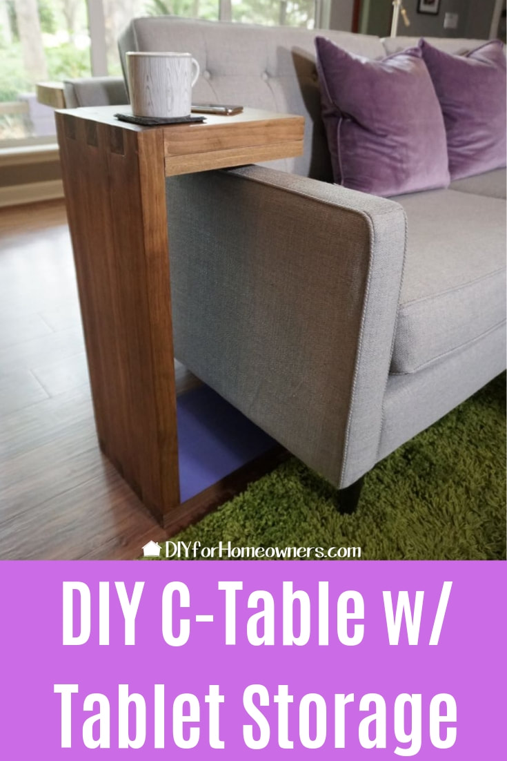 C Shape Sofa Side Table DIY Plans Couch Sofa Over Arm Stand – The