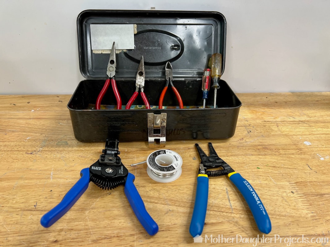 You need these tools for rewiring a table lamp.