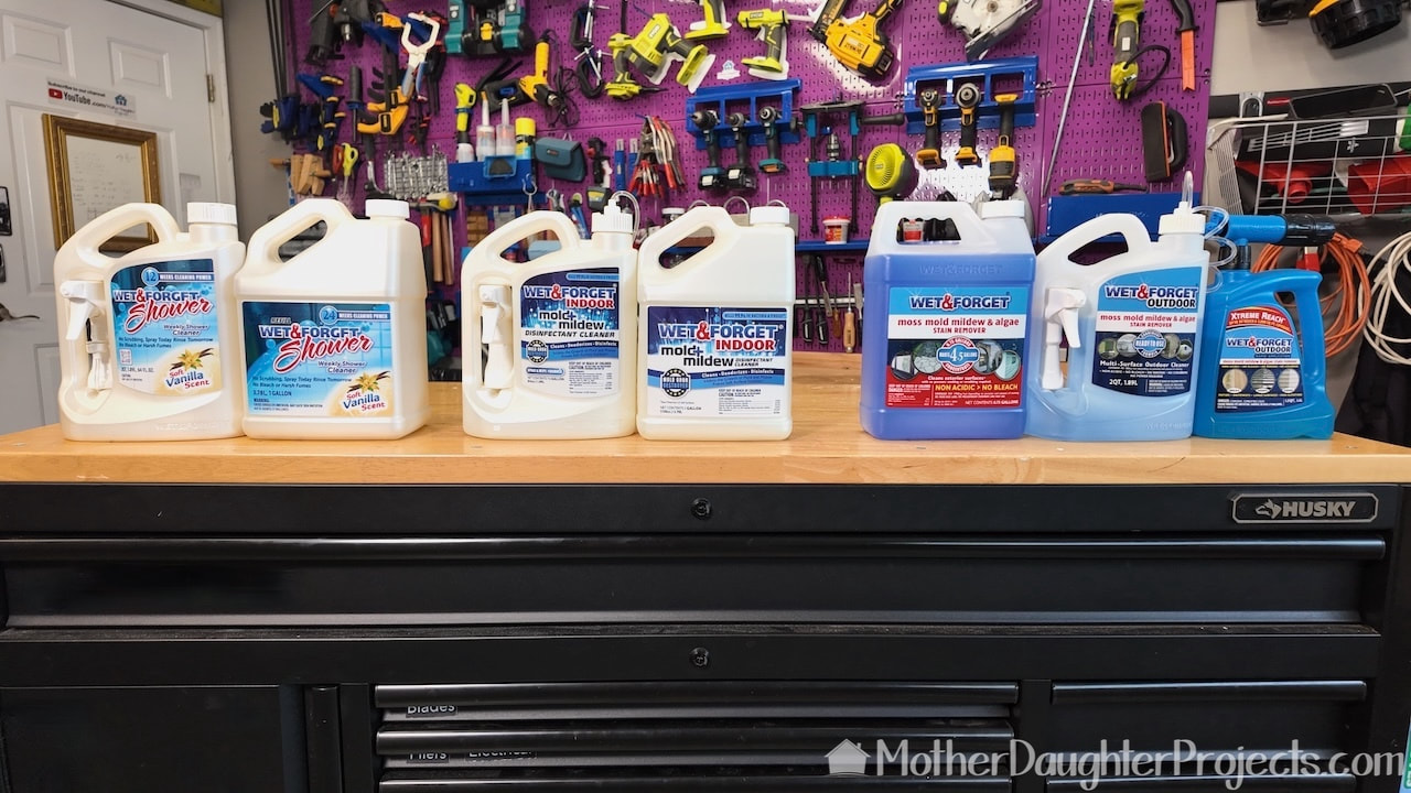 Clean indoors and out with Wet and Forget cleaners. 